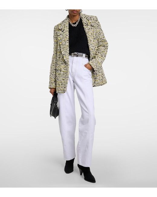 Isabel Marant Green Etiennega Wool-Blend Blazer