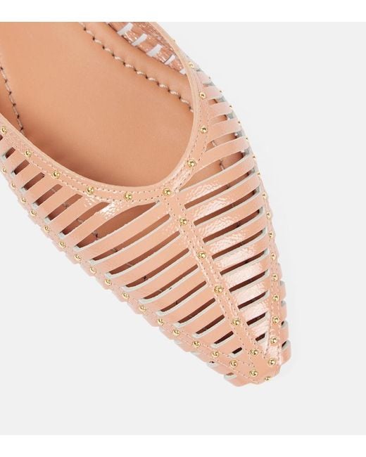 Ulla Johnson Pink Violette Leather Flats