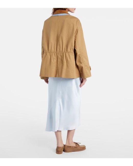 Dorothee Schumacher Blue Sense Of Shine Satin Midi Skirt