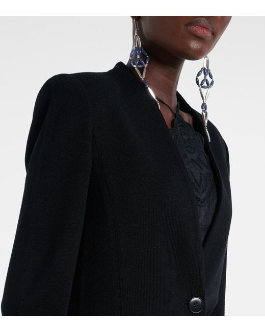 Isabel Marant Black Olivia Wool-Blend Jacket