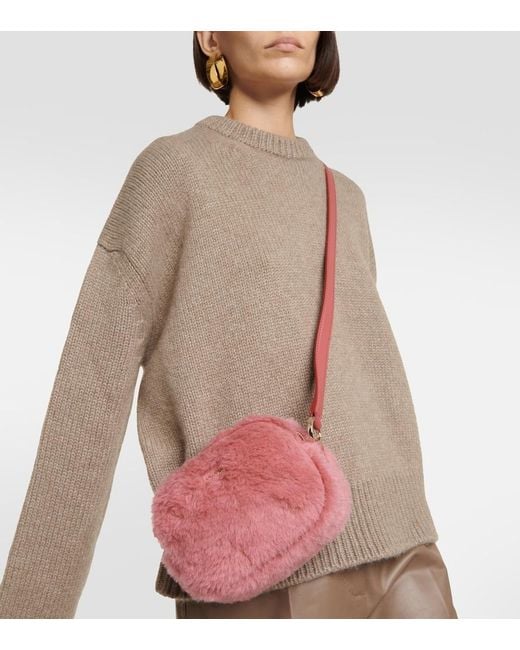 Max Mara Pink Small Teddy Camera Bag