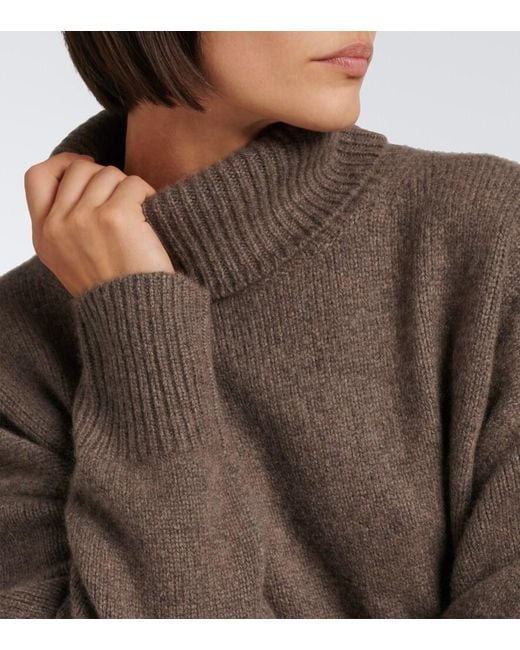 arch4 Brown Worlds End Cashmere Turtleneck Sweater