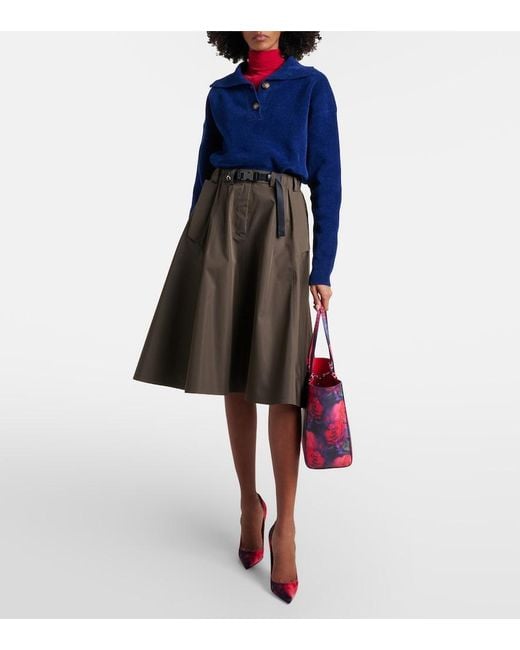 Christian Louboutin Red Cabata Small Leather Tote Bag