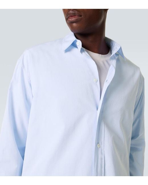 The Row Blue Granada Cotton Chambray Shirt for men