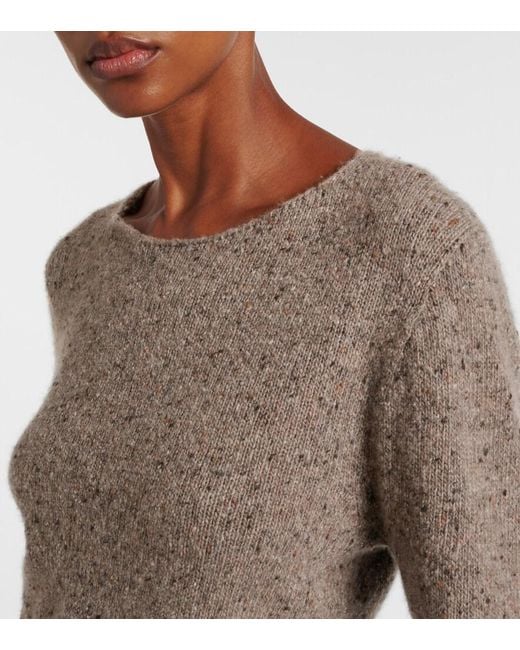 The Row Brown Maira Cashmere Sweater