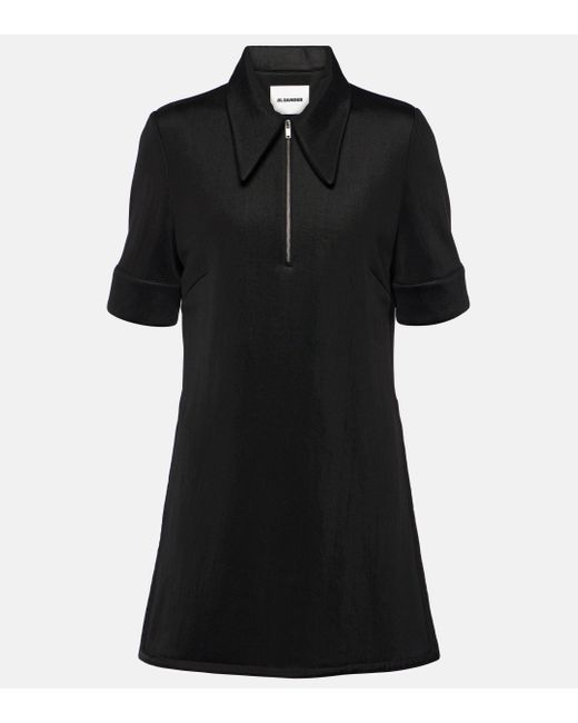 Jil Sander Black Polo Dress