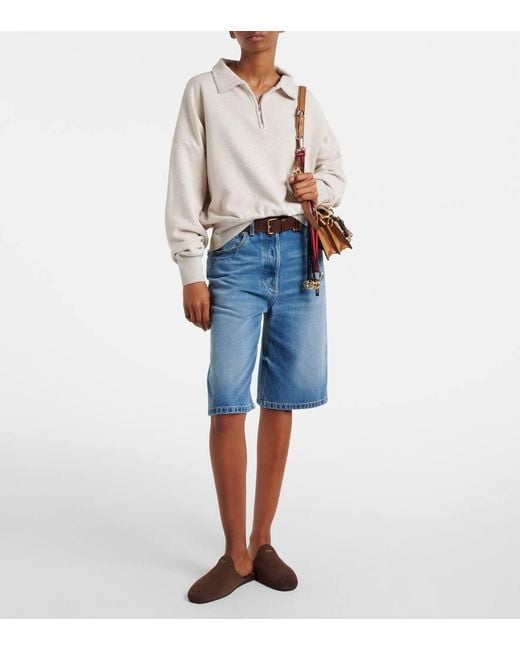 Mules En Daim Prada en coloris Brown