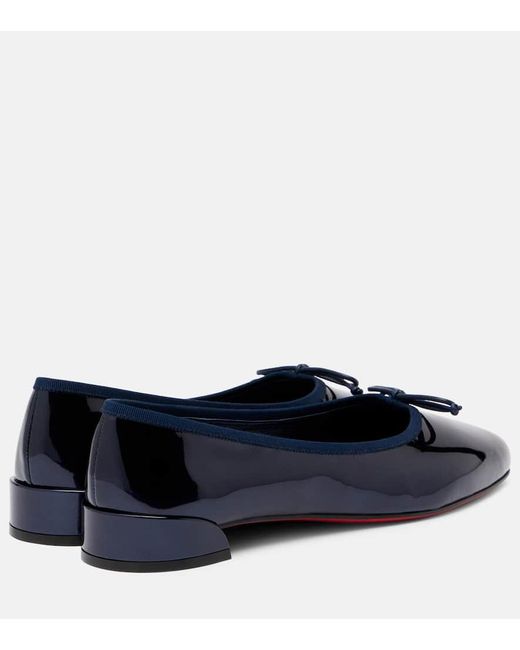 Christian Louboutin Blue Sweetie Jane Patent Leather Ballet Flats 20