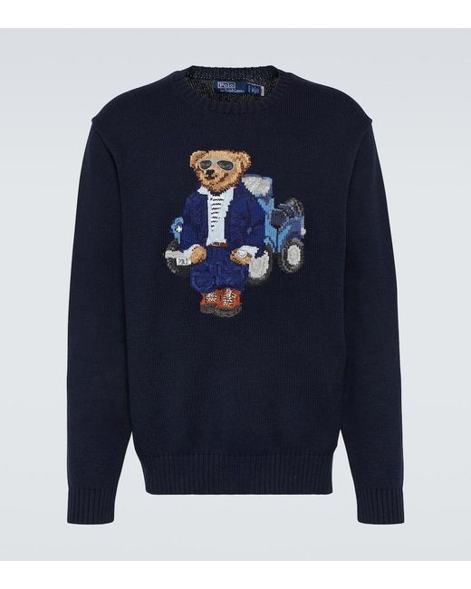 Polo Ralph Lauren Pullover aus Baumwolle in Blue für Herren