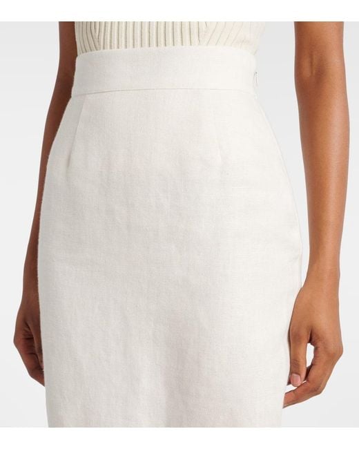 Falda Tubo Matilda De Lino Posse de color White