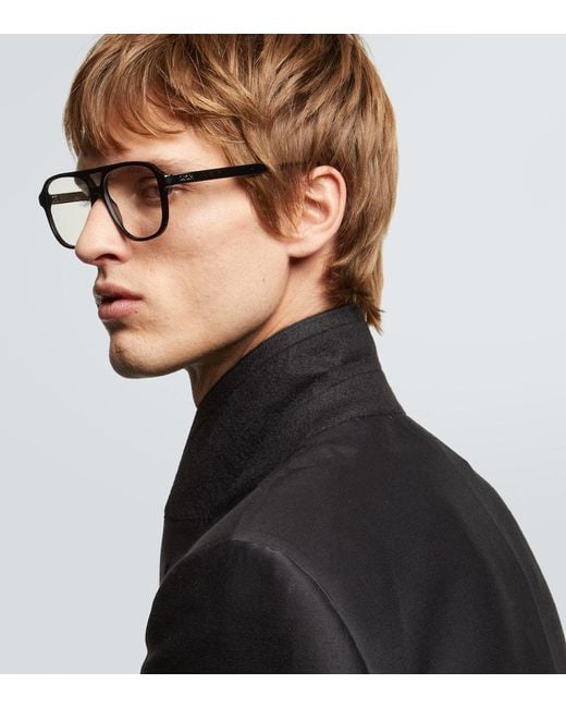 Dior Brown Diorbotanicao A1I Aviator Glasses for men