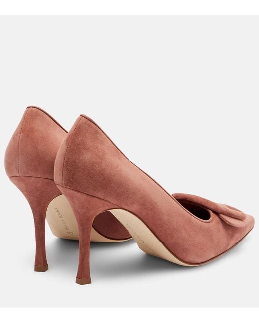 Pumps Maysale 90 di Manolo Blahnik in Brown