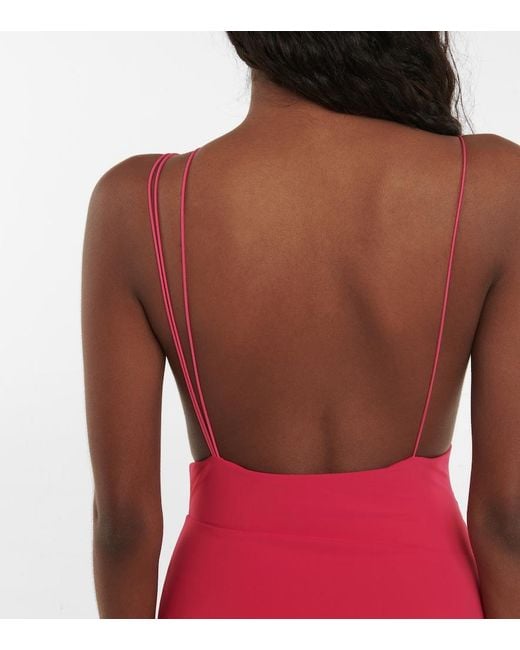 Nensi Dojaka Multicolor Asymmetric Swimsuit