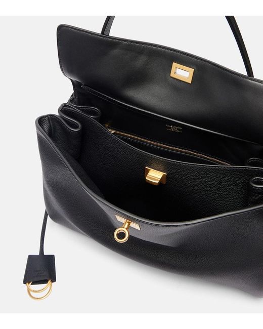 Balenciaga Black Tote Rodeo Medium Aus Leder