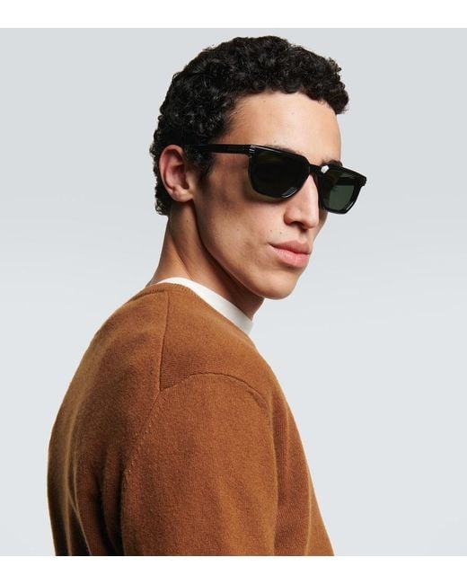 Zegna Brown Square Sunglasses for men