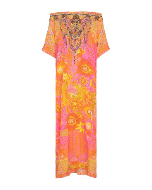 off shoulder kaftan