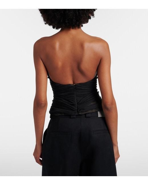 Balenciaga Black Silk Corset