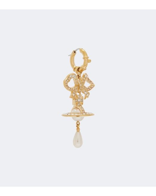 Vivienne Westwood White Rigoberta Embellished Faux Pearl Earrings
