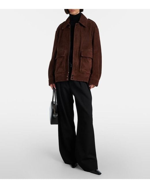 Nour Hammour Brown Drey Suede Field Jacket