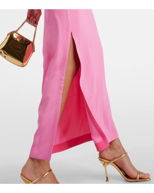 Robe longue Stella McCartney en coloris Pink