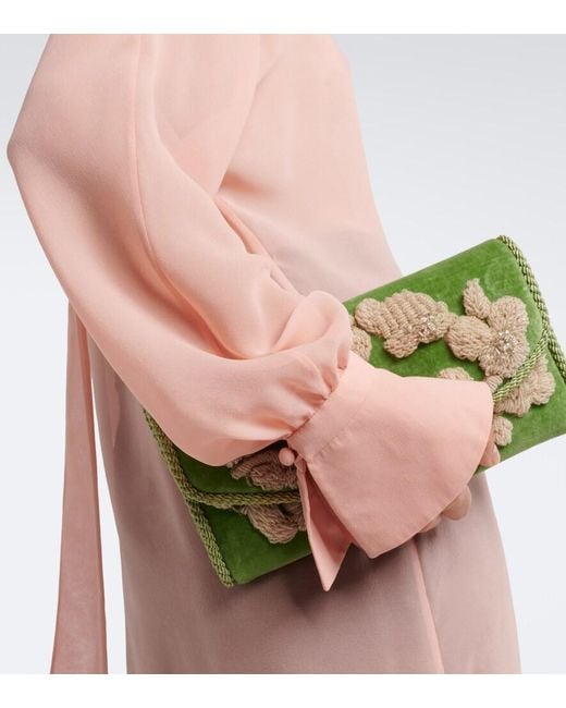 Valentino Pink Tie-Neck Silk Georgette Blouse