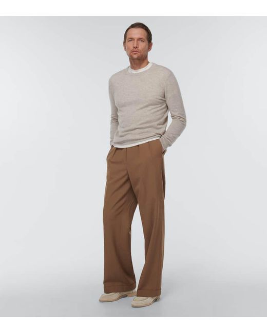 Mocasines Penny No Back de ante y piel Christian Louboutin de hombre de color Natural