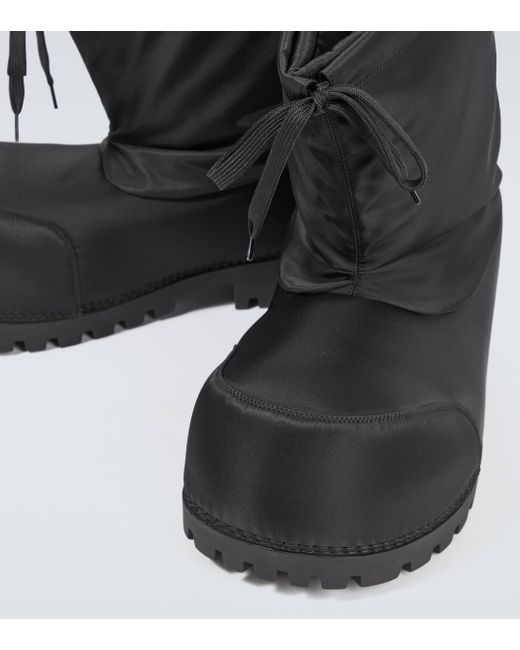 Balenciaga Black Alaska Logo-appliqué Boots for men