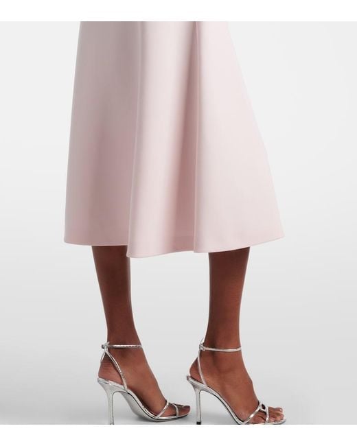 Max Mara Pink Girante Midi Skirt