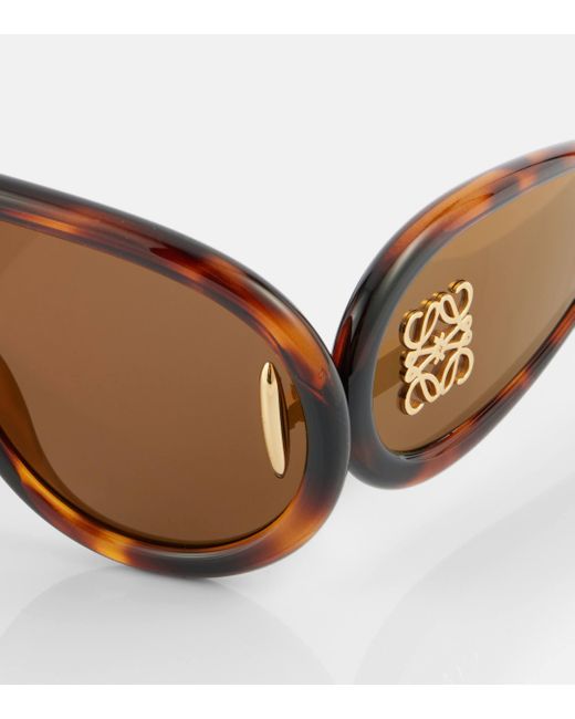 Loewe Brown Paula'S Ibiza Wave Shield Sunglasses