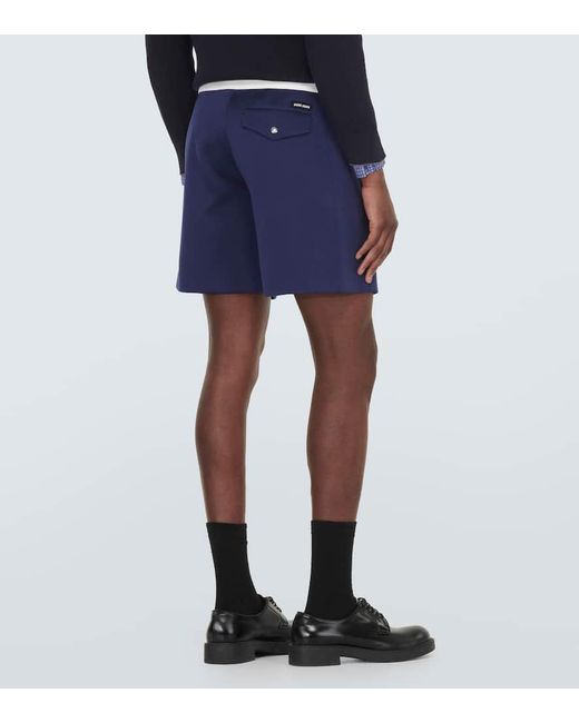 Miu Miu Bermuda-Shorts aus Satin in Blue für Herren