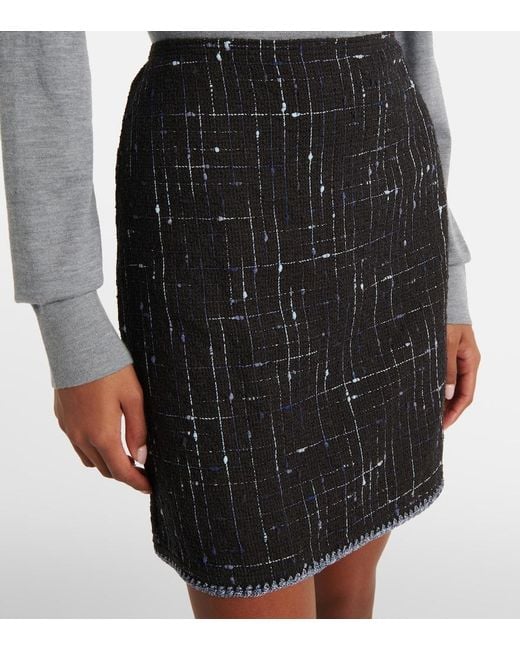 Etro Black Tweed Skirt