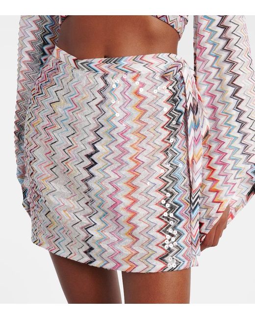 Gonna A Portafoglio A Zig-Zag di Missoni in Pink