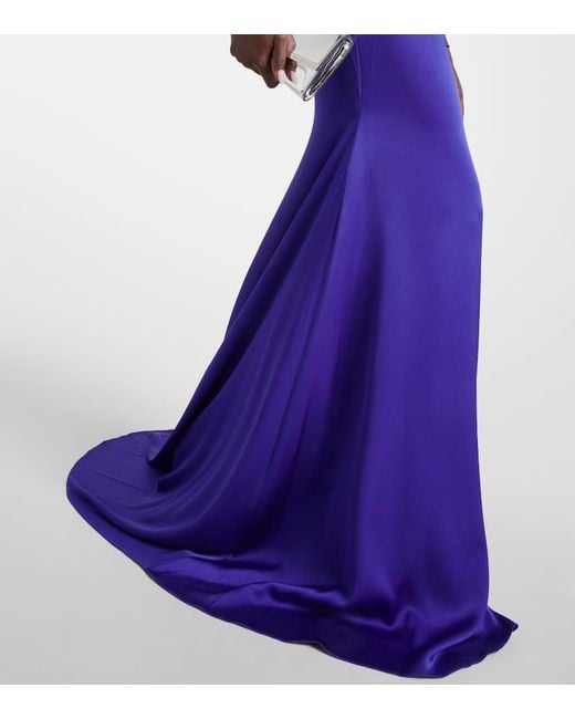 Vestido de fiesta de saten Alex Perry de color Purple