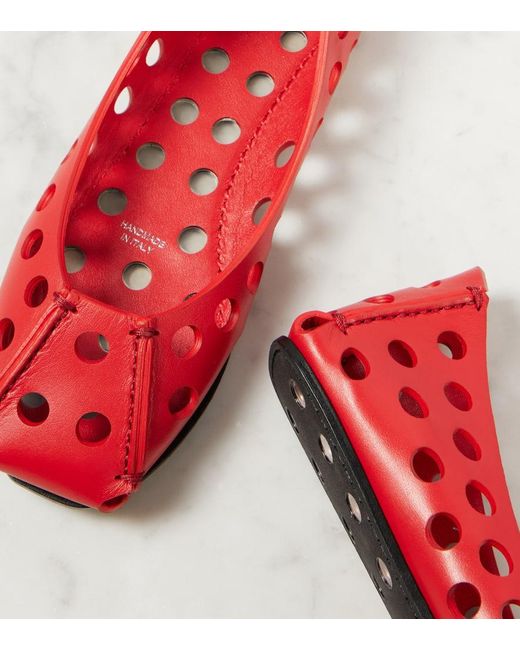Alaïa Red Ballet Flat