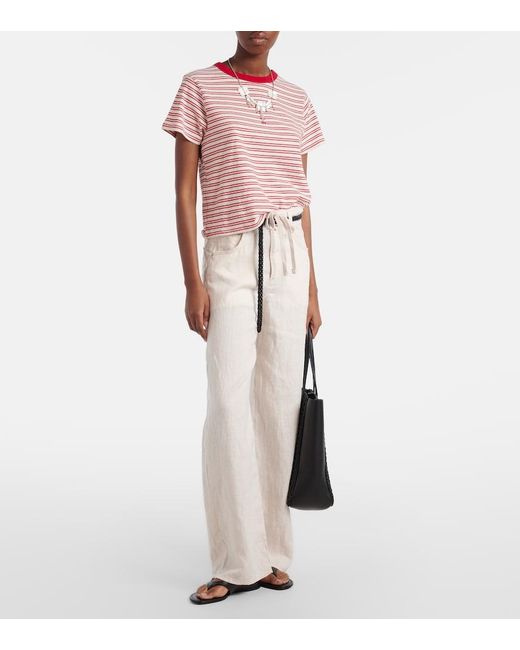 Citizens of Humanity Natural Brynn Linen Wide-Leg Pants