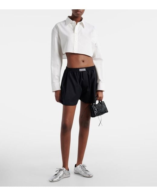Balenciaga Black Le City Mini Leather Top-Handle Bag