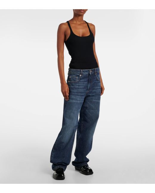 Sportmax Blue Afoso Wide-leg Jeans