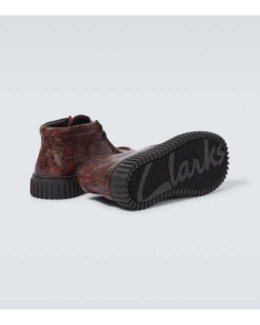 Clarks Brown X Martine Rose Cur Torhill Leather Boots for men