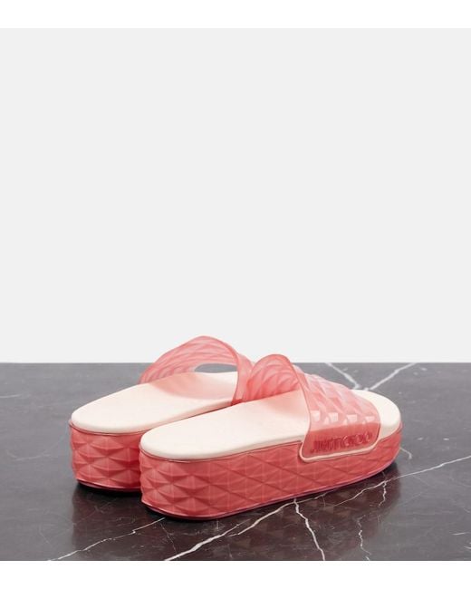 Jimmy Choo Pink Diamond Slides