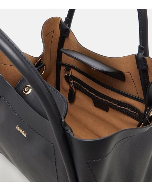 Sac Marin Small En Cuir Max Mara en coloris Black
