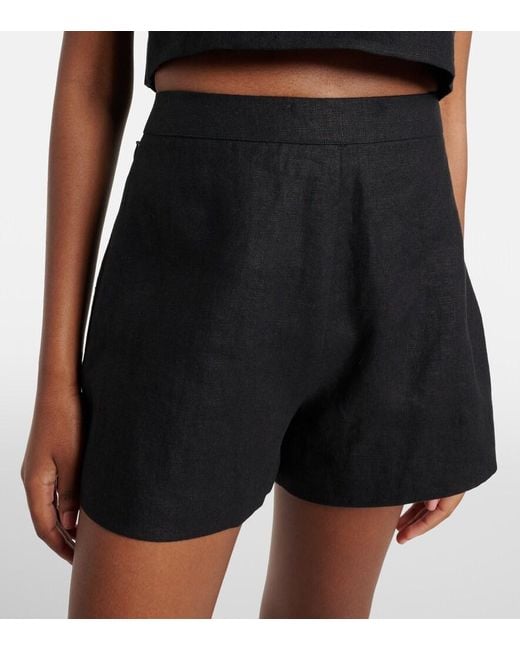 Posse Black Perri Linen Shorts