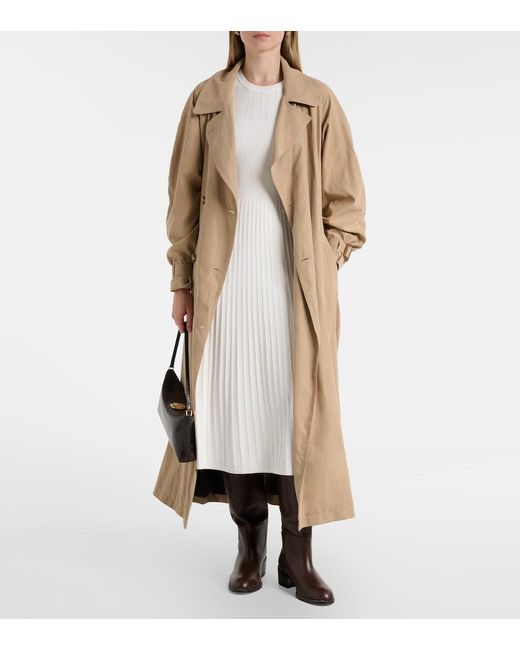 Veronica Beard White Nami Ribbed-Knit Sweater Dress