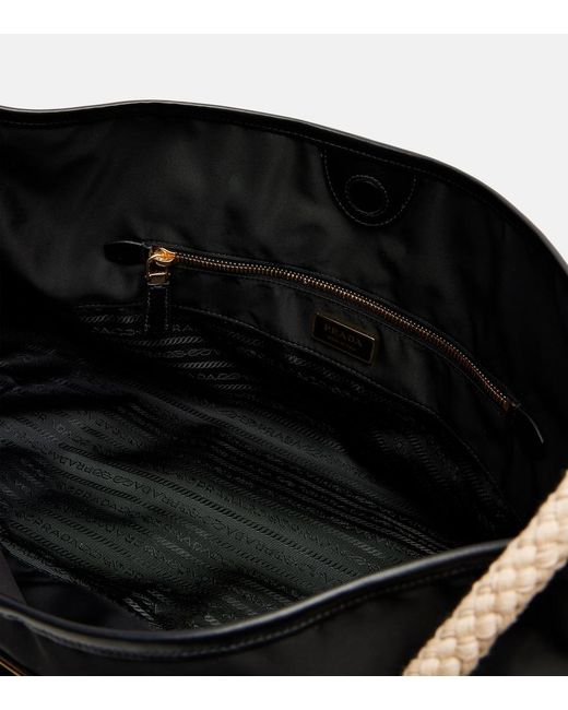 Prada Black Marinier Large Re-Nylon Shoulder Bag