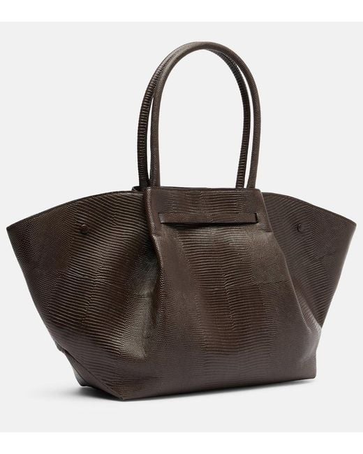 DeMellier London Black New York Leather Tote Bag