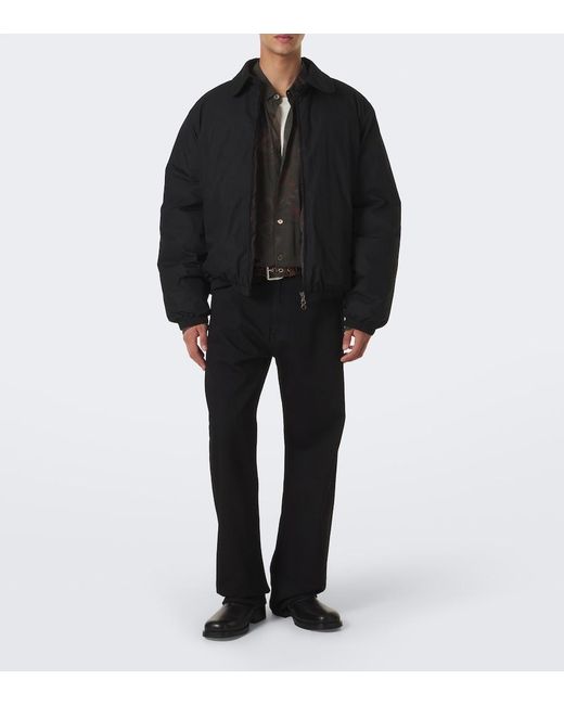 Our Legacy Black Avenue Cotton-Blend Down Jacket for men