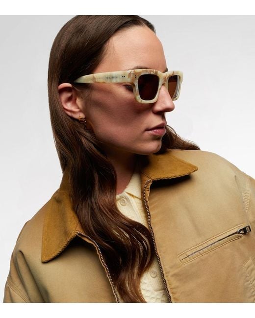 J.W. Anderson Brown Rectangular Sunglasses