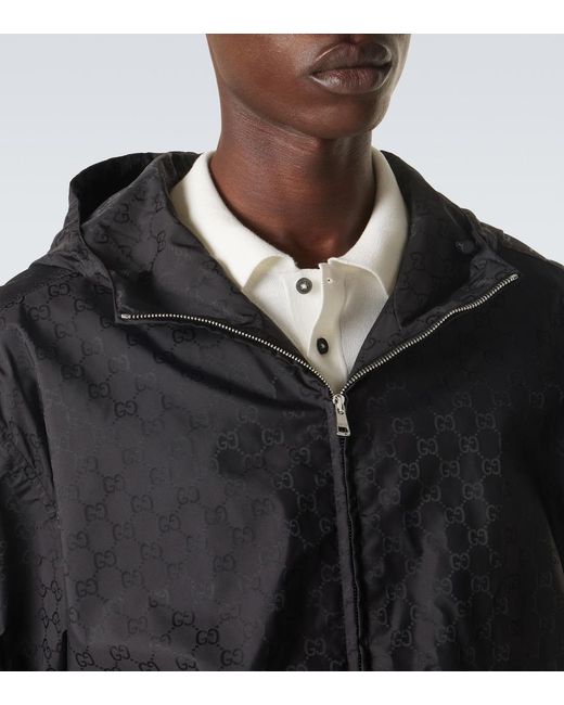 Gucci Black Gg Jacquard Jacket for men