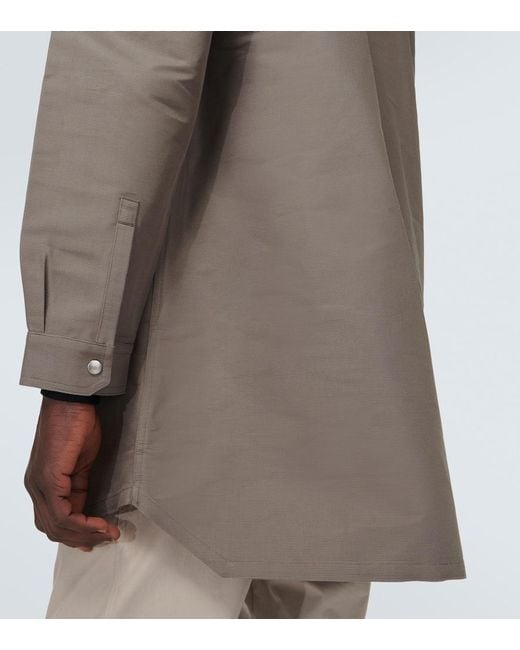 Rick Owens Brown Denim Overshirt for men