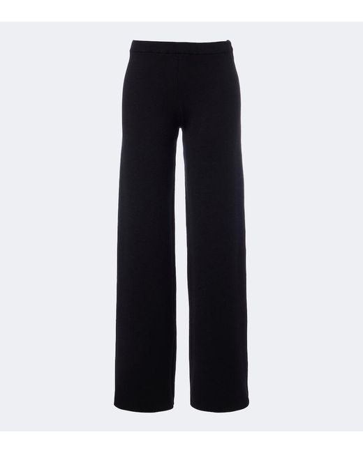 Fendi Blue Cashmere-Blend Sweatpants