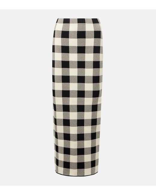 Posse Multicolor Pippa Checked Maxi Skirt